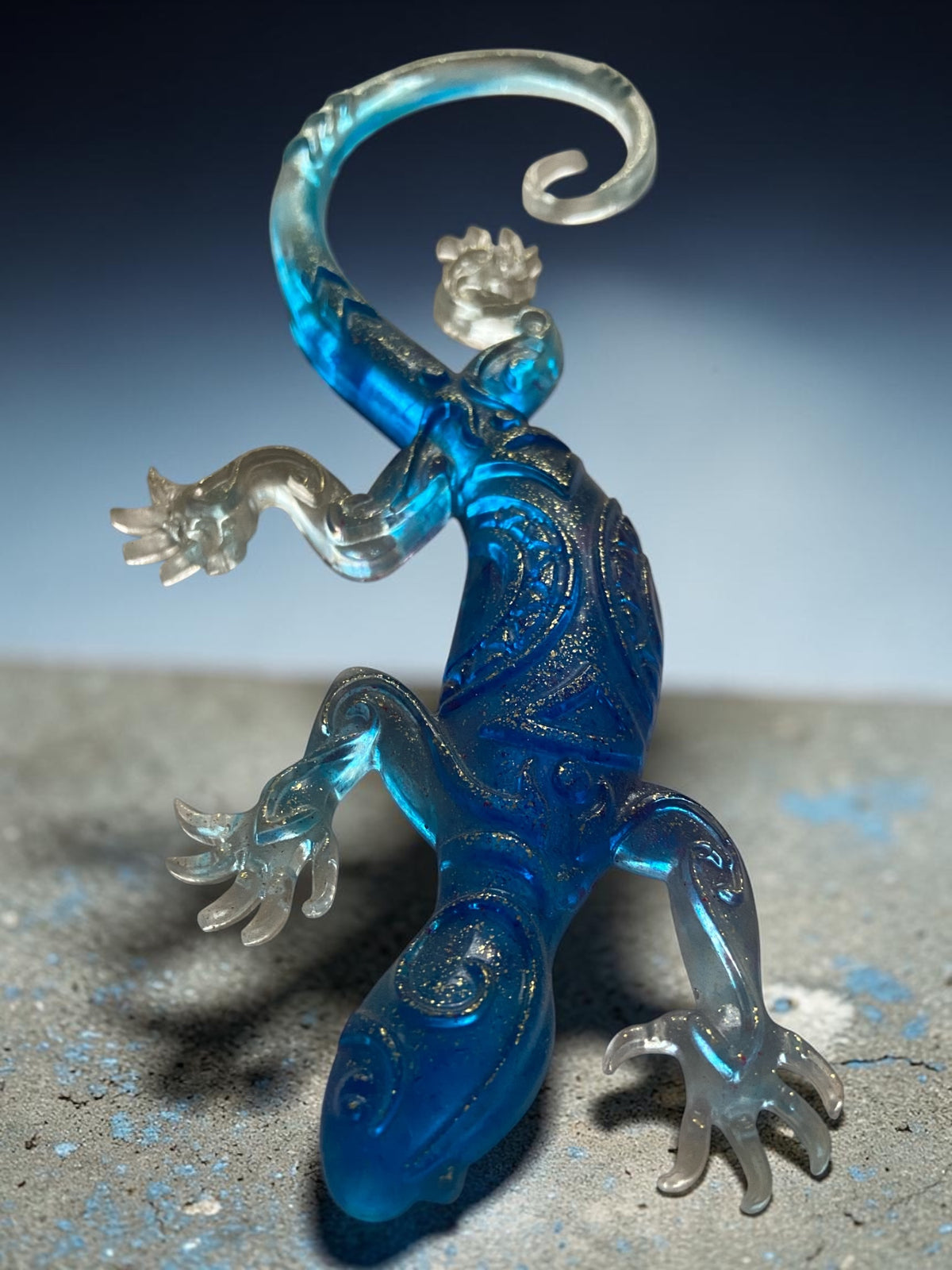 Gecko Fin Bleu