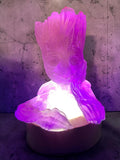 Groot Violet Lumineux Pailleté Or