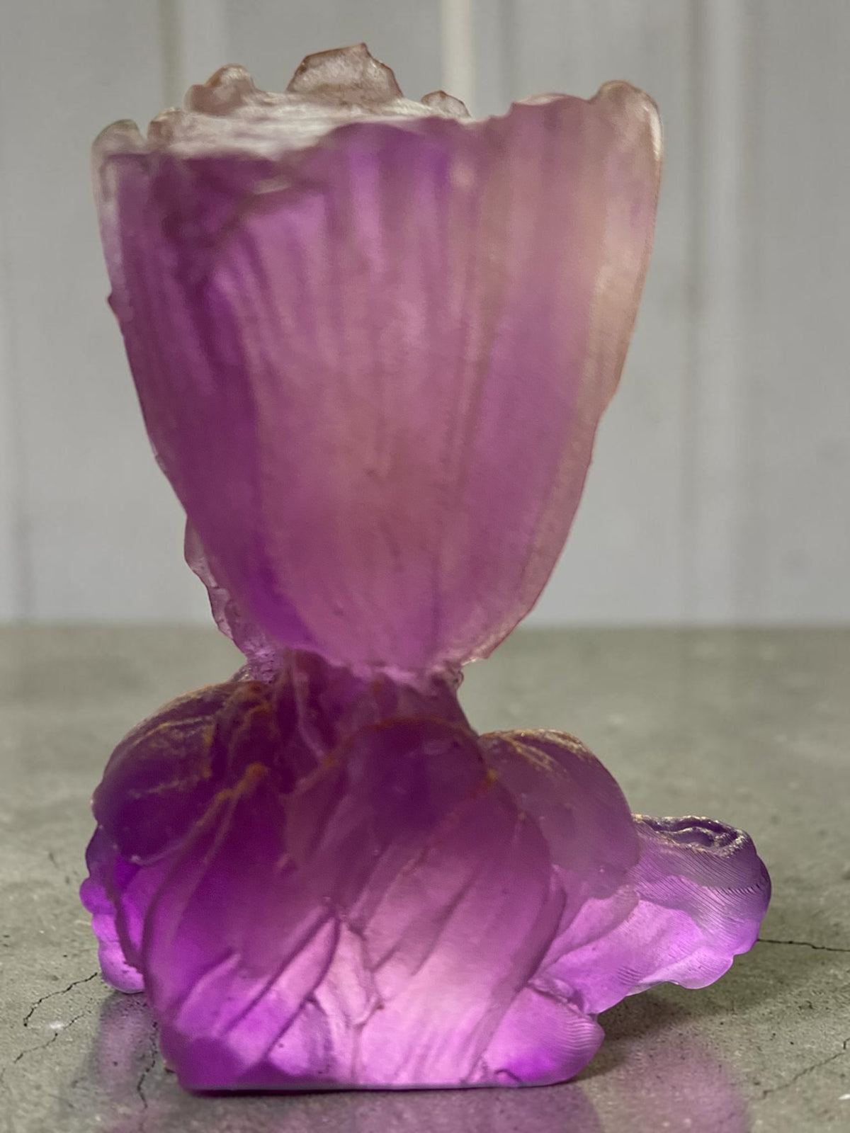 Groot Violet Lumineux Pailleté Or