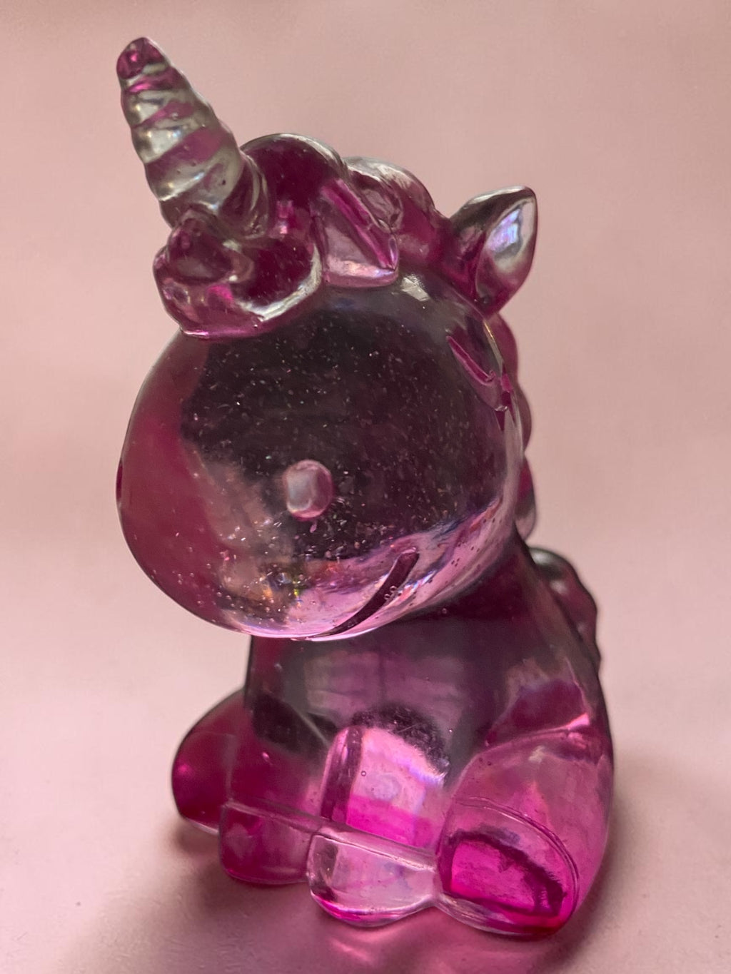 Licorne Rose Pailletée Argent