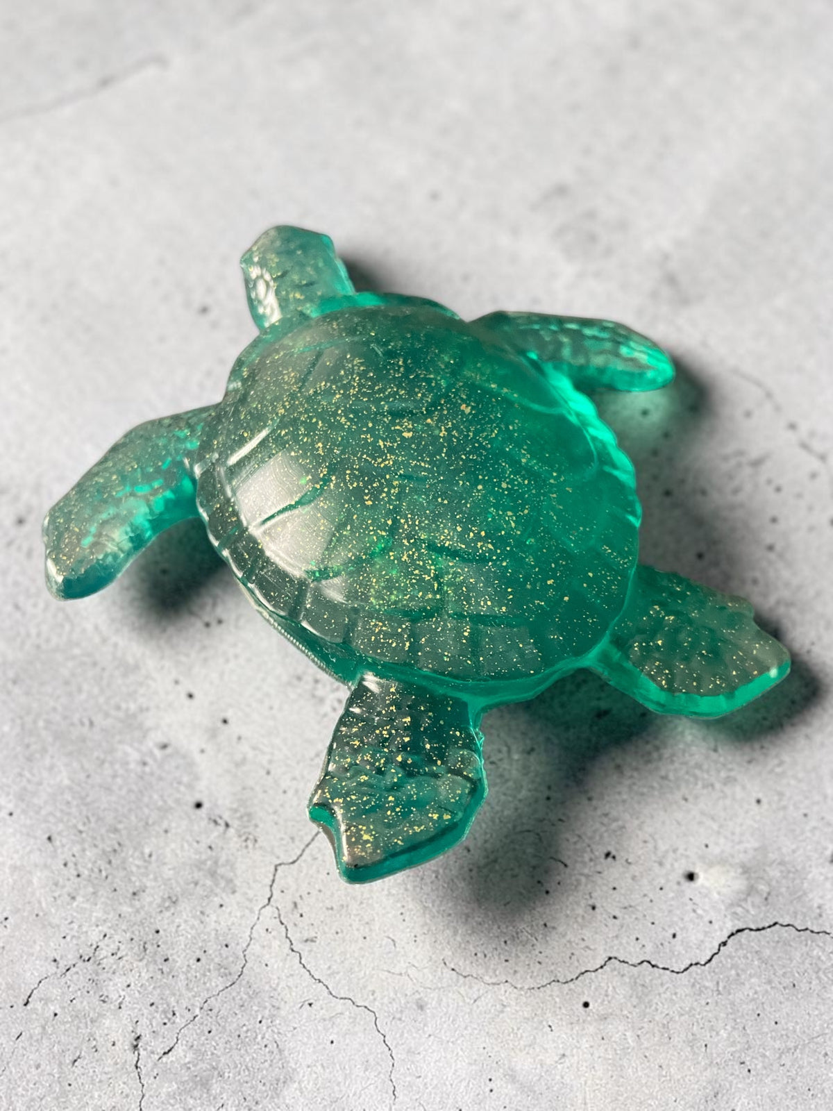 Tortue Verte Pailletée