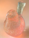 Oiseau Rose Pailletée Or