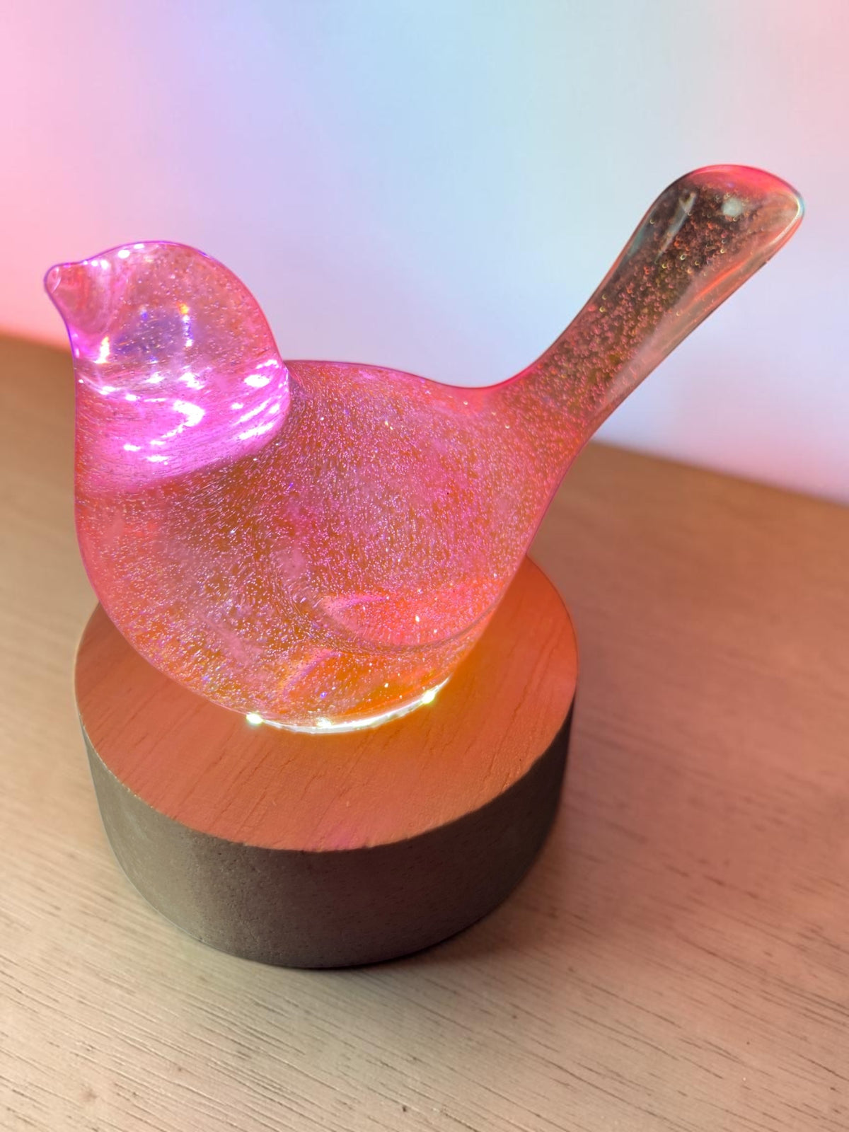 Oiseau Rose Fluo