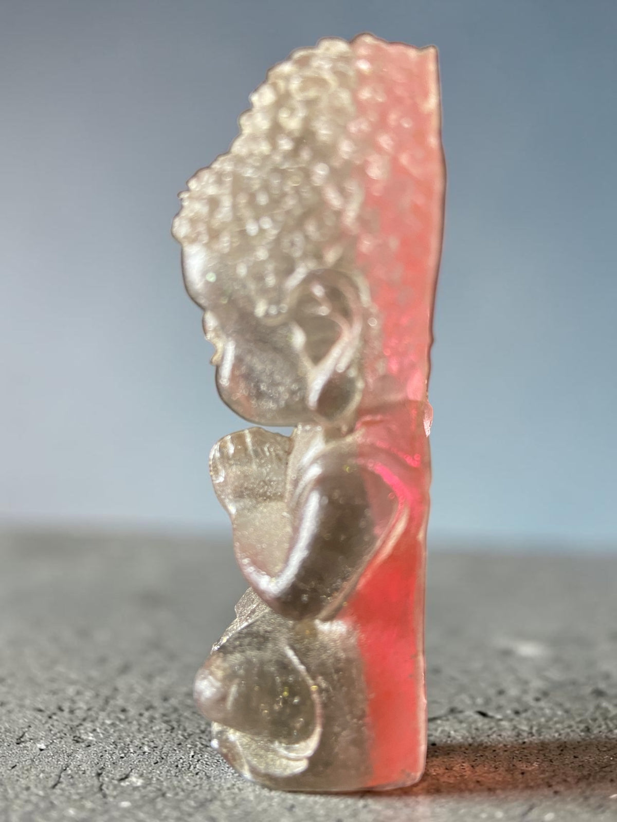 Bouddha Gris et Rouge