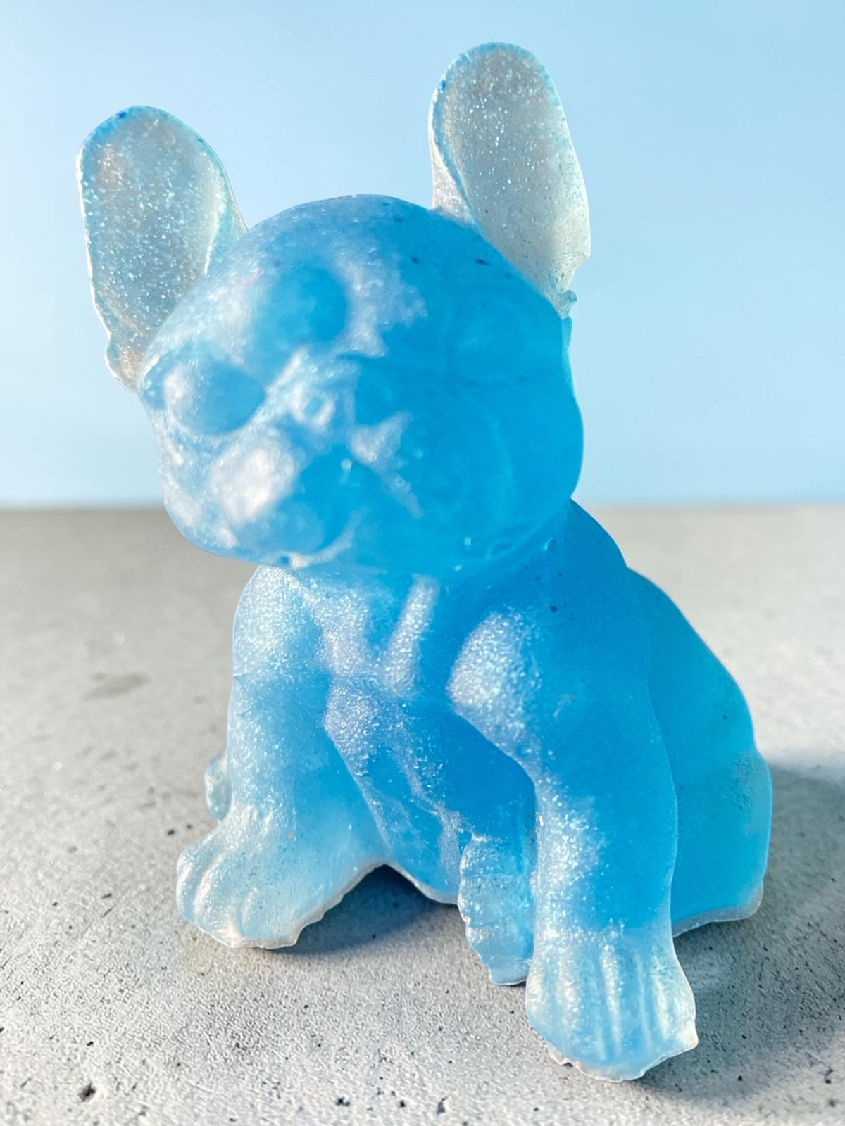 Chien Assis Bleu